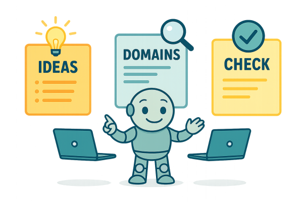 Smart business naming with NameRobot – Ideas, Domains, Checks Robot using NameRobot tools: generate ideas, check domains, validate names