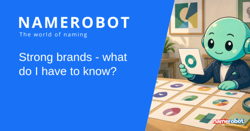 Naming Tools for Brands Social sharing image for the NameRobot article about strong brands and trademark-aware naming with Namero.