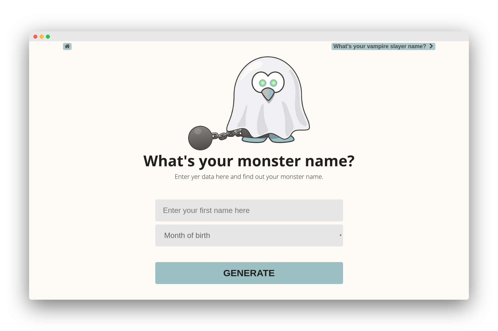 FunTools -  monster name generator FunTools -  monster name generator